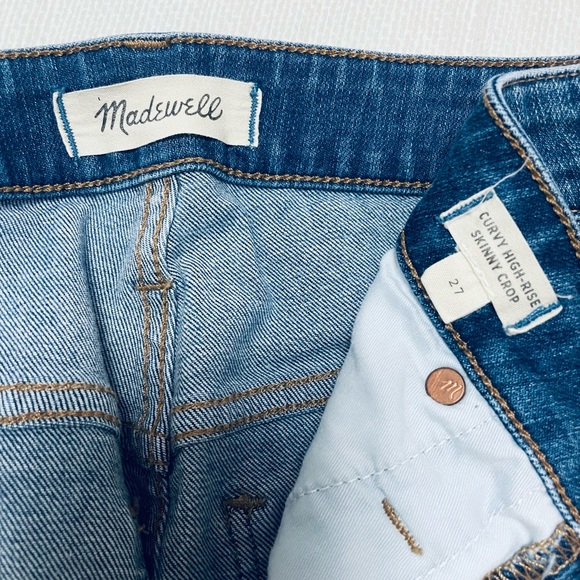 Madewell Curvy High-Rise Skinny Crop Jeans in Blue - Picture 4 of 4